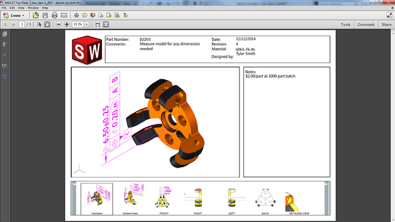 SOLIDWORKS MBD三维标注