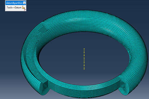 ABAQUS圆环网格划分