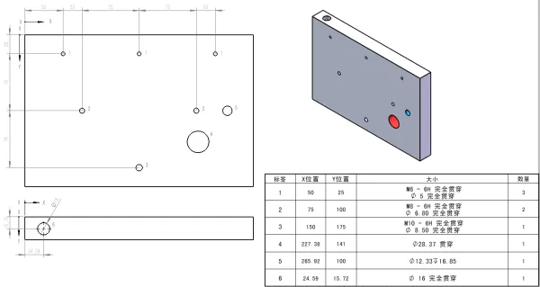 SOLIDWORKS孔表功能展示