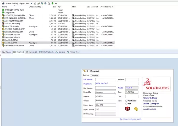 SOLIDWORKS PDM Standard 数据管理金库