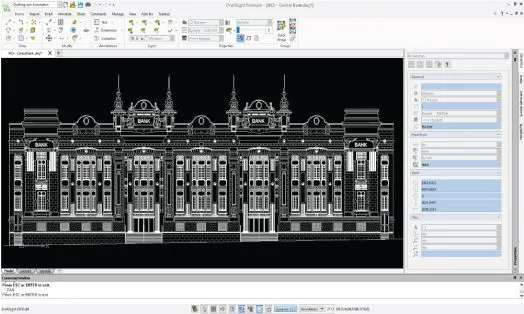 DraftSight 专业 2D CAD 操作界面